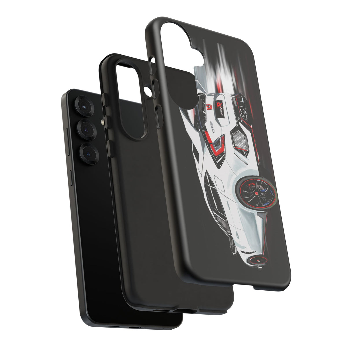 White Type-r civic Case iPhone 18 17 16 15 14 13 12 Pro Samsung Galaxy Pixel