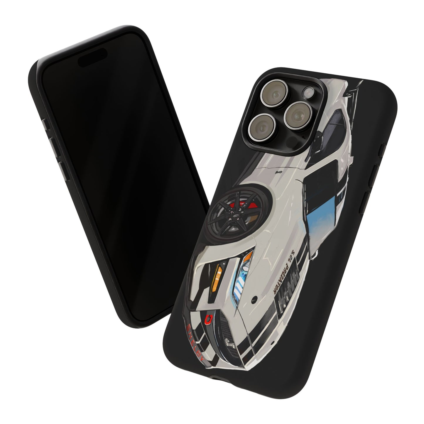 White gt500 car iPhone 17 16 15 14 13 12 Pro Samsung galaxy pixel