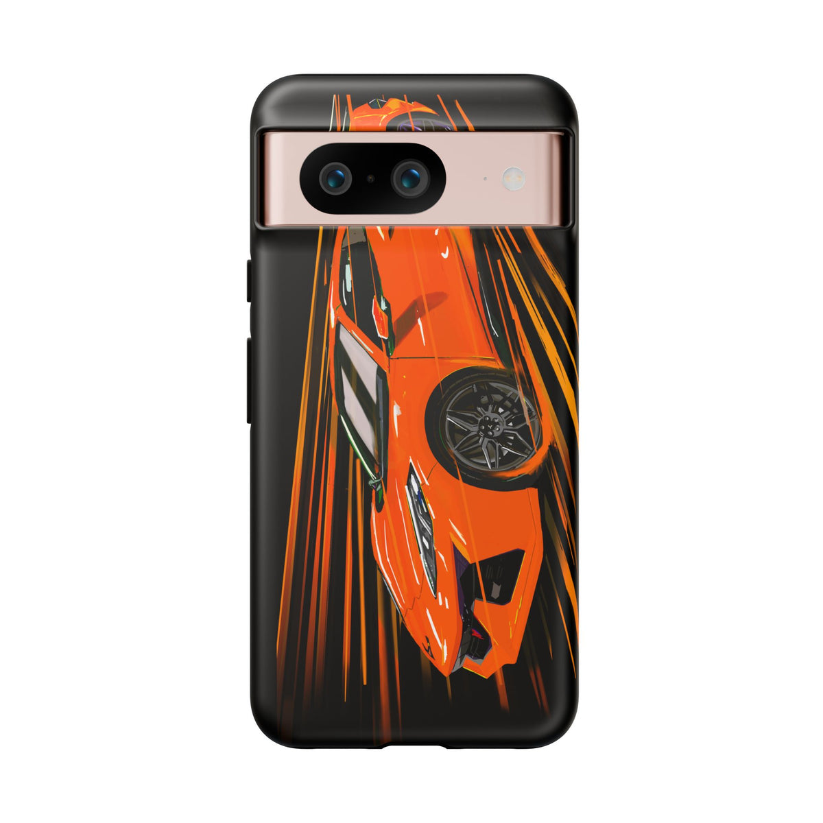 Orange C8 corvette Z06 iPhone 18 17 16 15 14 13 12 Pro  Samsung Galaxy Pixel