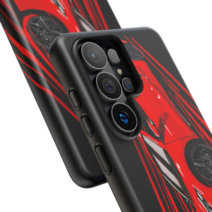 Red C8 corvette Z06 Case iPhone 18 17 16 15 14 13 12 11 Pro Samsung Galaxy Pixel