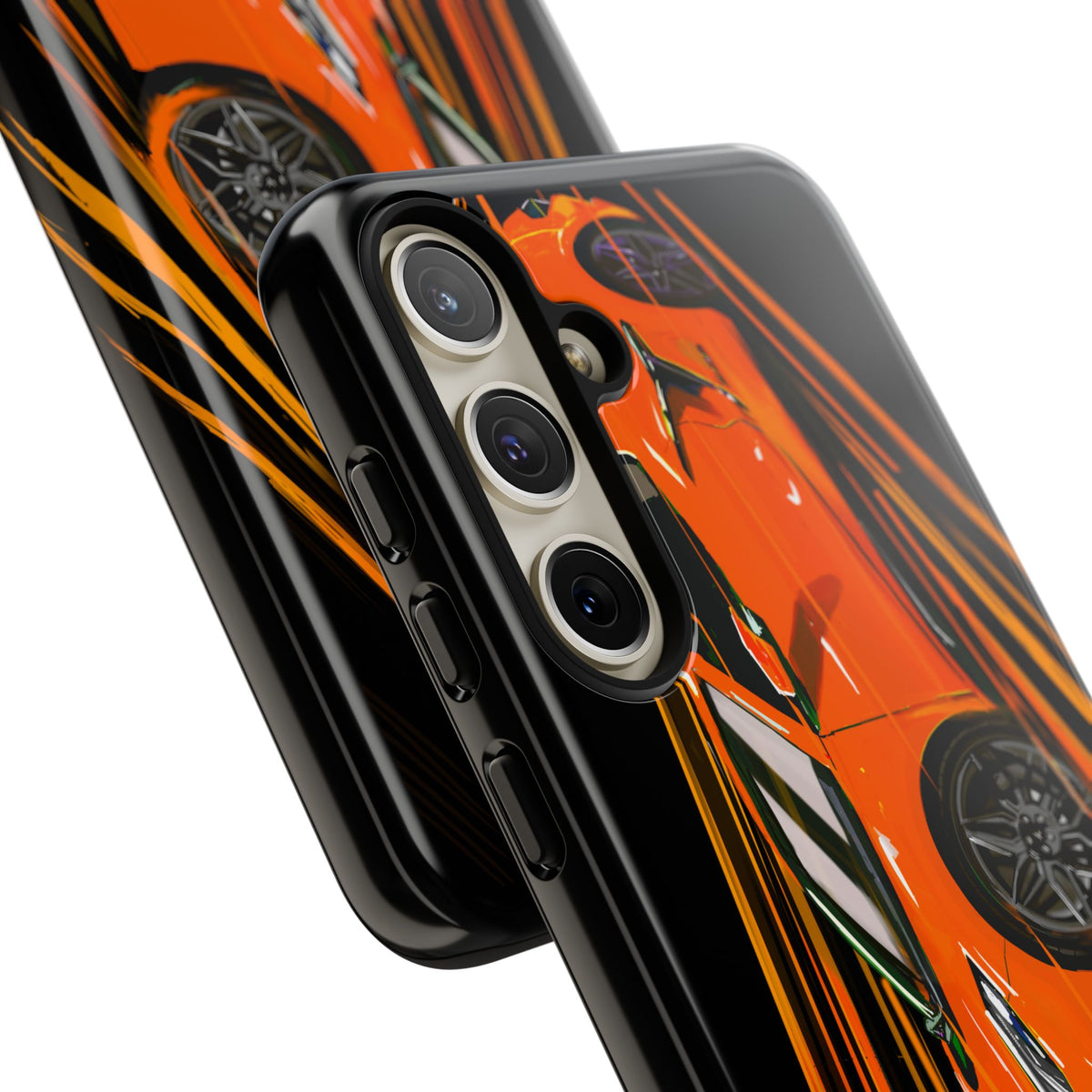 Orange C8 corvette Z06 iPhone 18 17 16 15 14 13 12 Pro  Samsung Galaxy Pixel