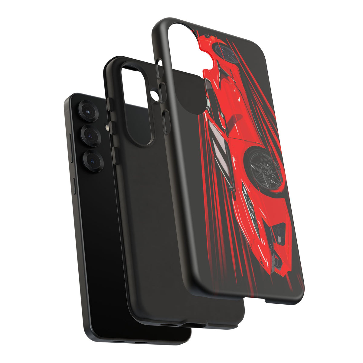 Red C8 corvette Z06 Case iPhone 18 17 16 15 14 13 12 11 Pro Samsung Galaxy Pixel