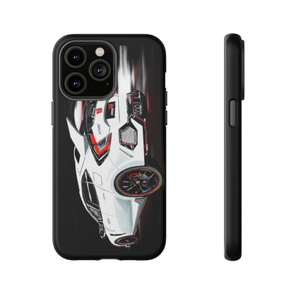 White Type-r civic Case iPhone 18 17 16 15 14 13 12 Pro Samsung Galaxy Pixel
