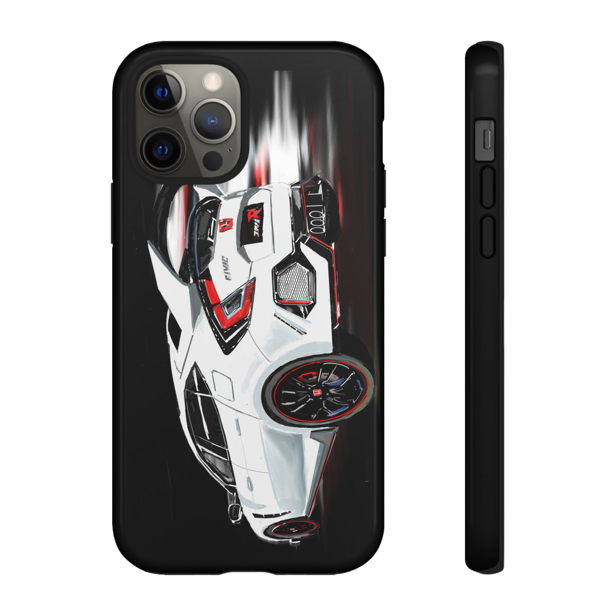 White Type-r civic Case iPhone 18 17 16 15 14 13 12 Pro Samsung Galaxy Pixel