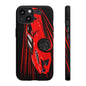Red C8 corvette Z06 Case iPhone 18 17 16 15 14 13 12 11 Pro Samsung Galaxy Pixel