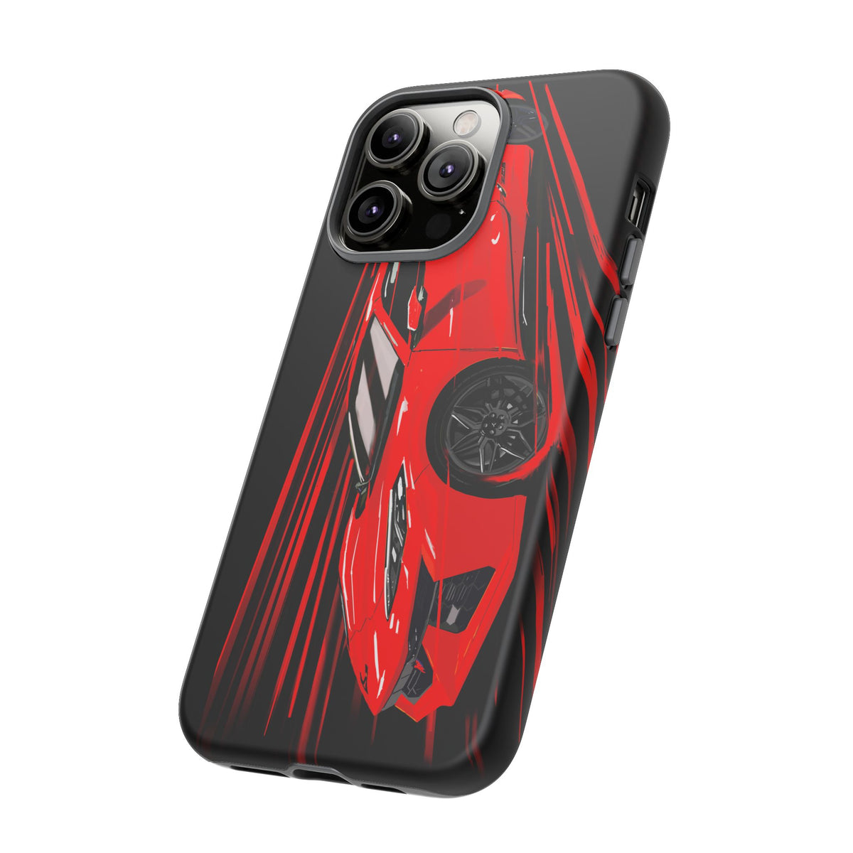 Red C8 corvette Z06 Case iPhone 18 17 16 15 14 13 12 11 Pro Samsung Galaxy Pixel