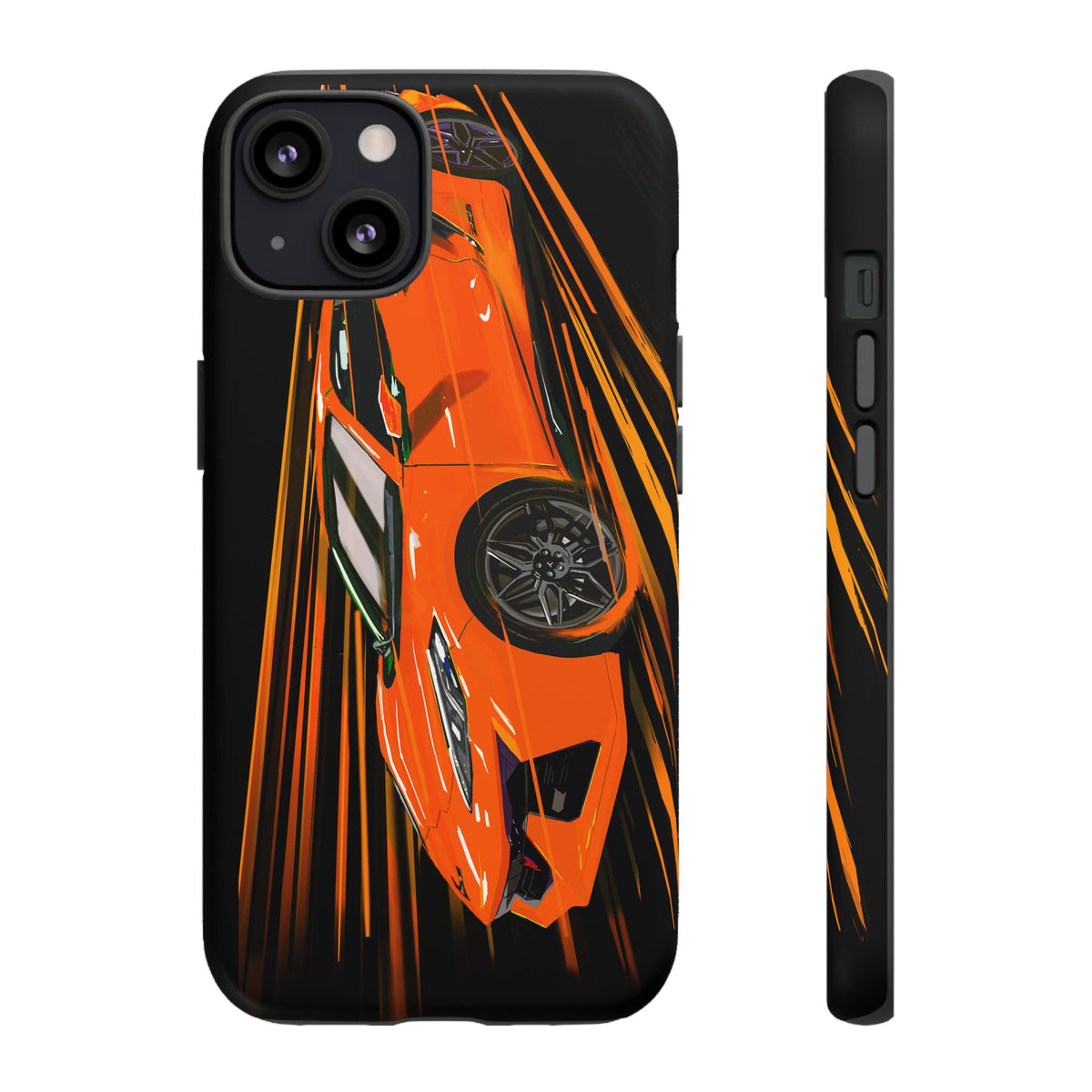 Orange C8 corvette Z06 iPhone 18 17 16 15 14 13 12 Pro  Samsung Galaxy Pixel