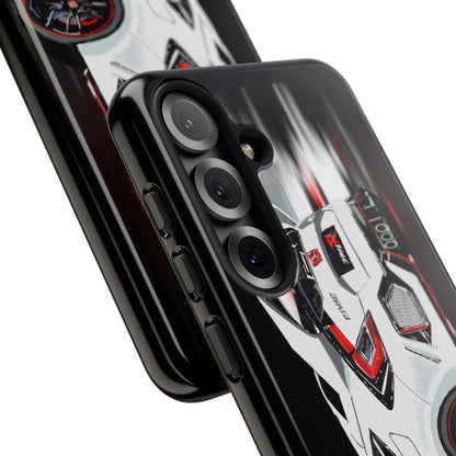 White Type-r civic Case iPhone 18 17 16 15 14 13 12 Pro Samsung Galaxy Pixel