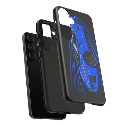 Blue Corvette C8 z06 Design for iPhone 18 17 16 15 14 13 Pro Max