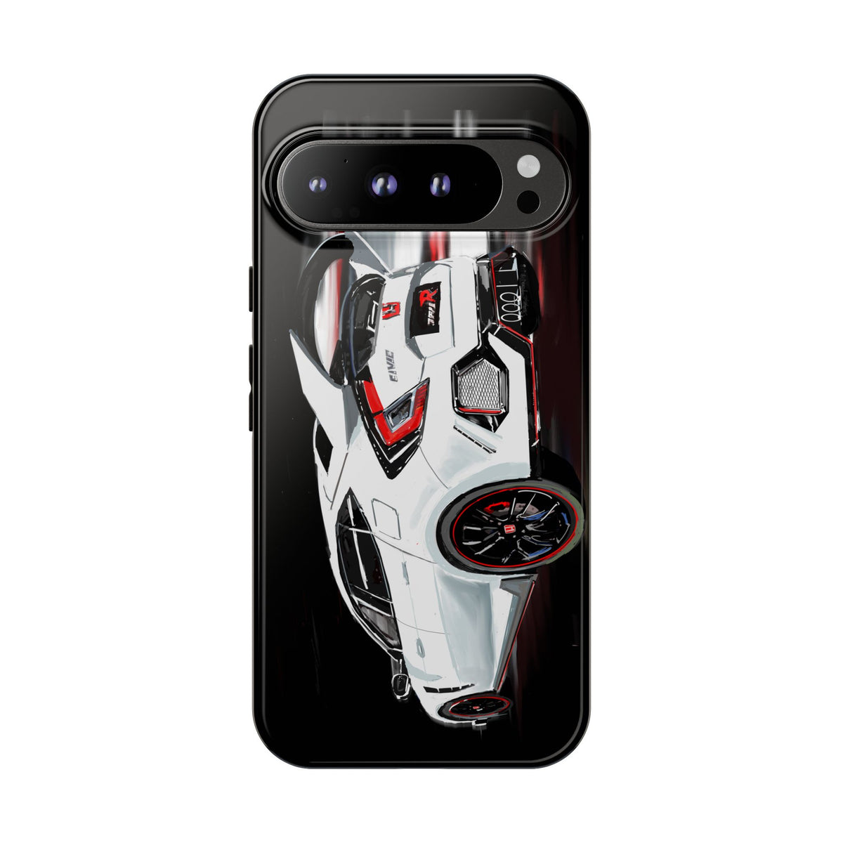 White Type-r civic Case iPhone 18 17 16 15 14 13 12 Pro Samsung Galaxy Pixel