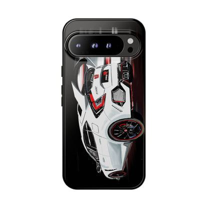 White Type-r civic Case iPhone 18 17 16 15 14 13 12 Pro Samsung Galaxy Pixel