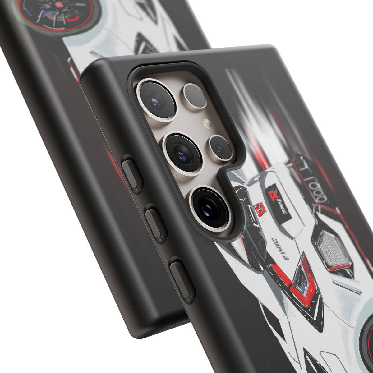 White Type-r civic Case iPhone 18 17 16 15 14 13 12 Pro Samsung Galaxy Pixel