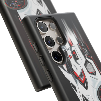 White Type-r civic Case iPhone 18 17 16 15 14 13 12 Pro Samsung Galaxy Pixel