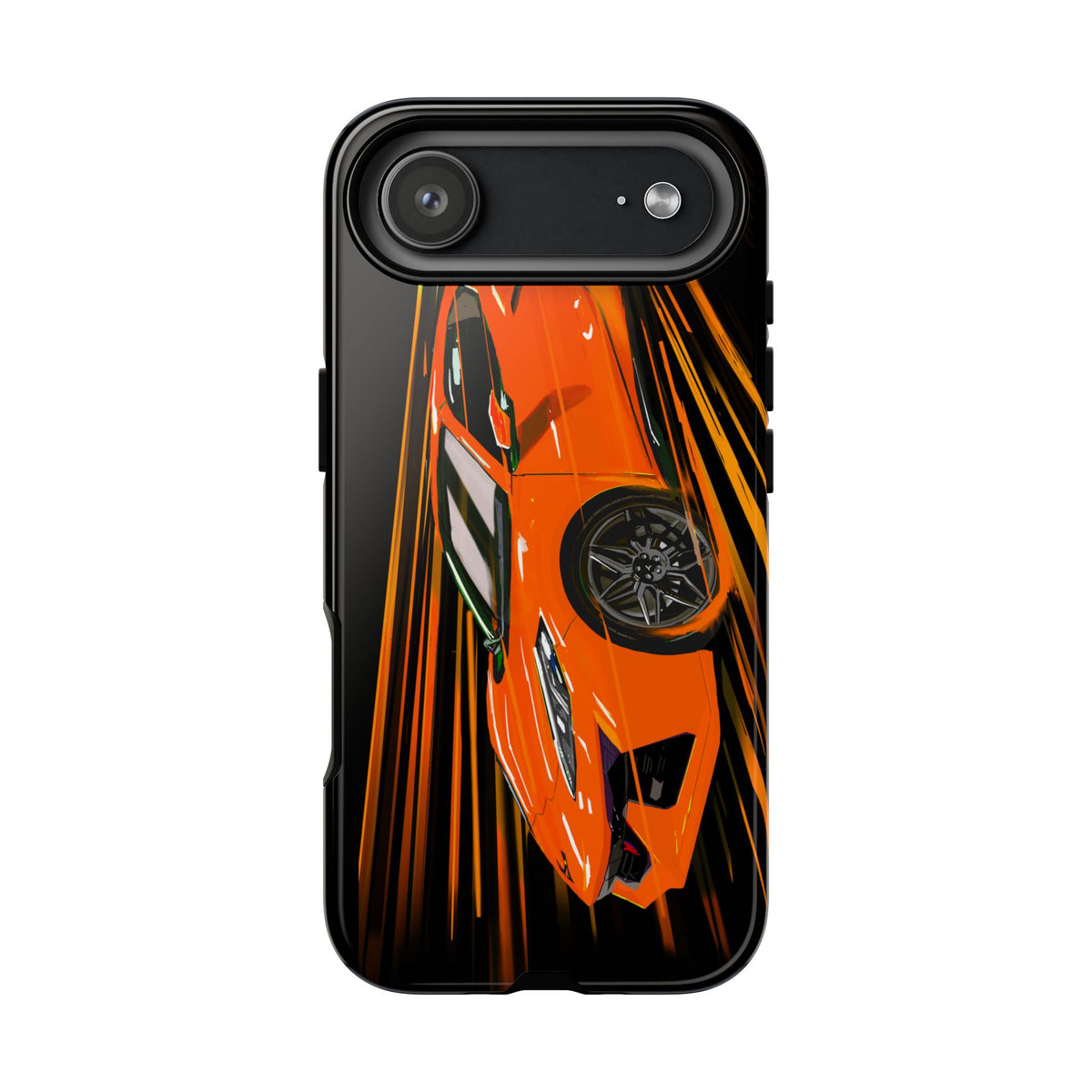 Orange C8 corvette Z06 iPhone 18 17 16 15 14 13 12 Pro  Samsung Galaxy Pixel