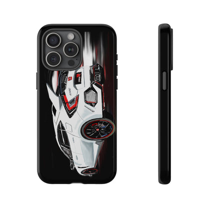 White Type-r civic Case iPhone 18 17 16 15 14 13 12 Pro Samsung Galaxy Pixel