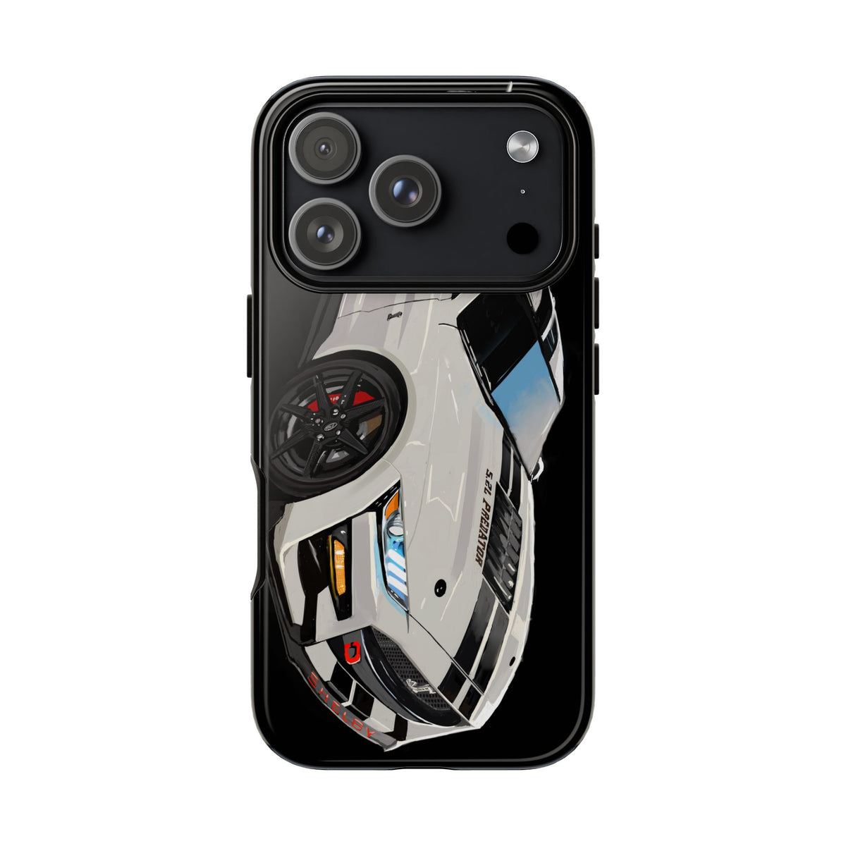 White gt500 car iPhone 17 16 15 14 13 12 Pro Samsung galaxy pixel
