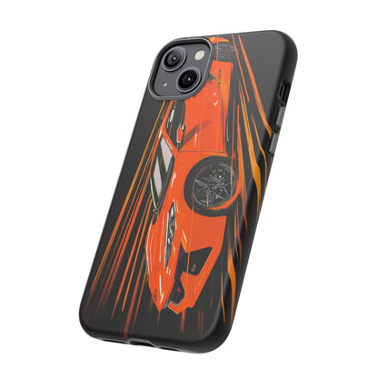 Orange C8 corvette Z06 iPhone 18 17 16 15 14 13 12 Pro  Samsung Galaxy Pixel