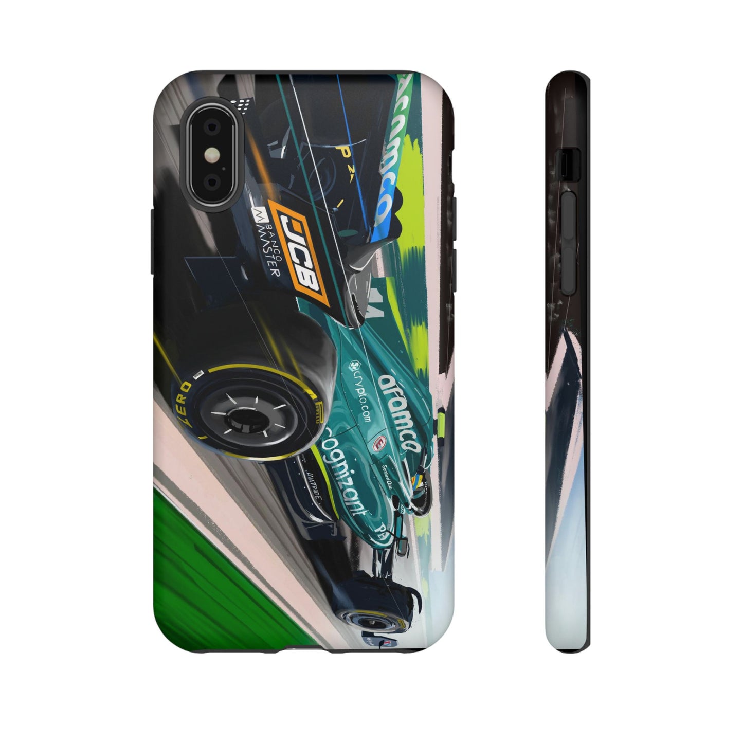 Fernando Alonso Aston Martin F1 Case iPhone 16 15 14 13 12 Samsung Galaxy Pixel