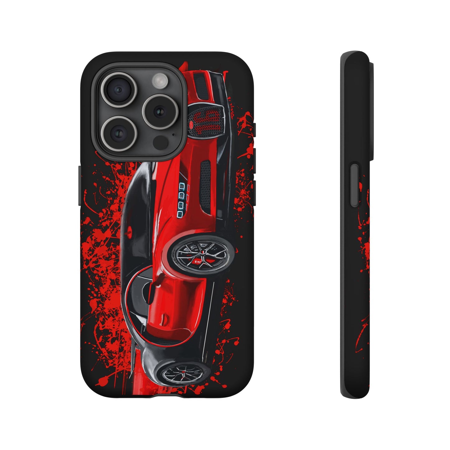 Red Bugatti Chiron Case iPhone 16 15 14 13 12 11 Pro max Samsung Galaxy Pixel