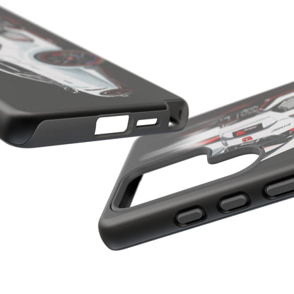 White Type-r civic Case iPhone 18 17 16 15 14 13 12 Pro Samsung Galaxy Pixel
