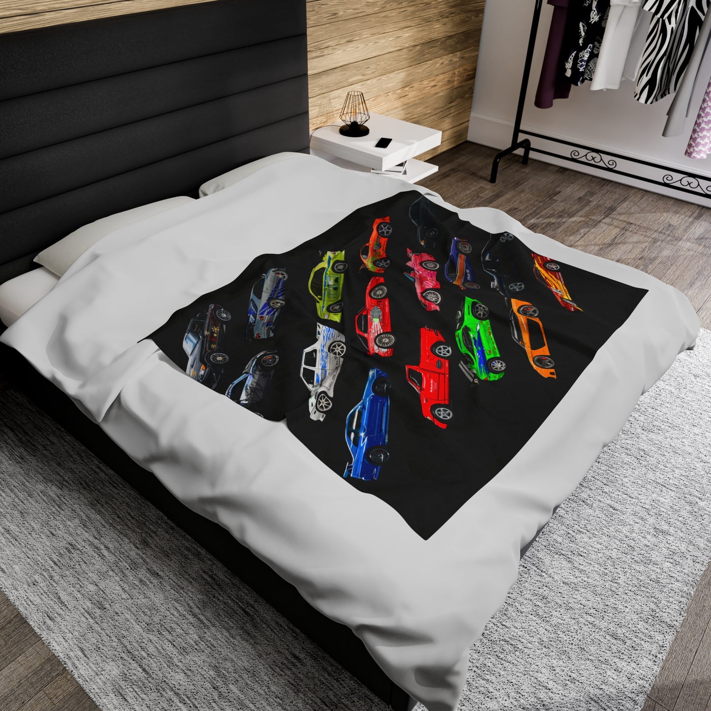 Fast and furious JDM movie cars Velveteen Plush Blanket