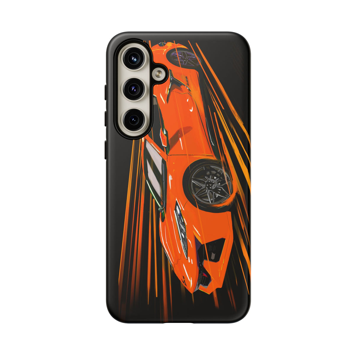 Orange C8 corvette Z06 iPhone 18 17 16 15 14 13 12 Pro  Samsung Galaxy Pixel