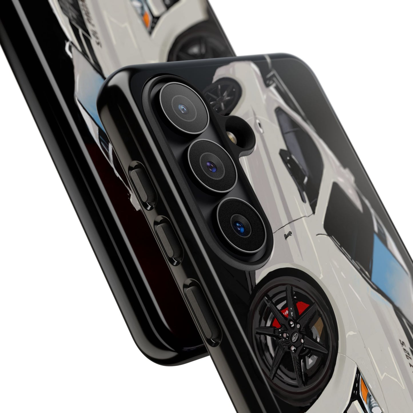 White gt500 car iPhone 17 16 15 14 13 12 Pro Samsung galaxy pixel