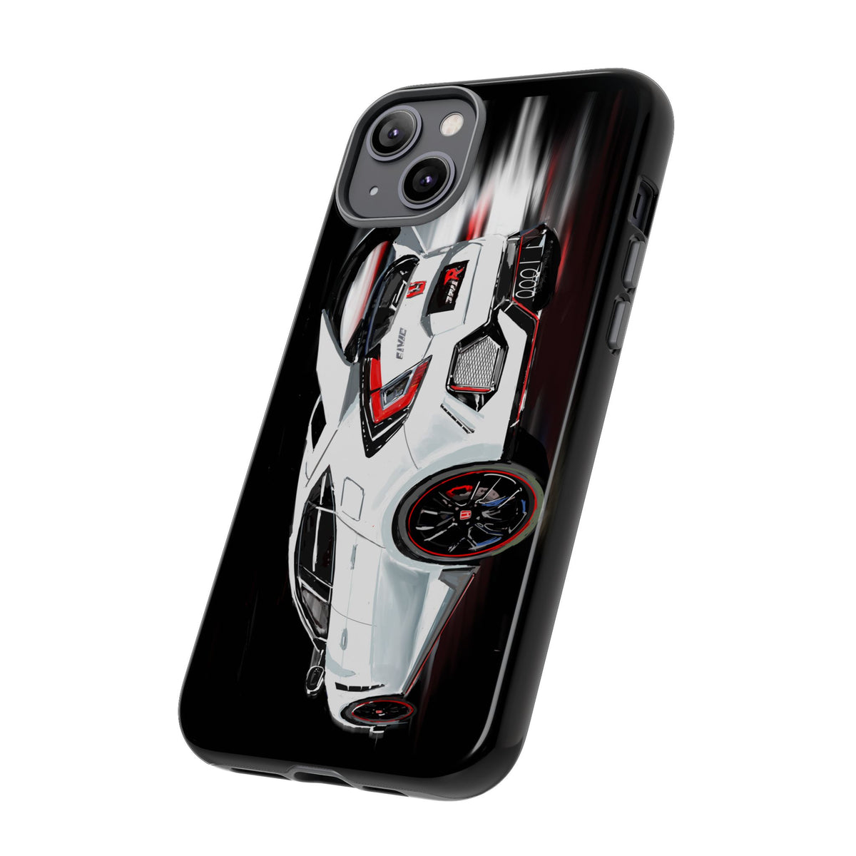 White Type-r civic Case iPhone 18 17 16 15 14 13 12 Pro Samsung Galaxy Pixel