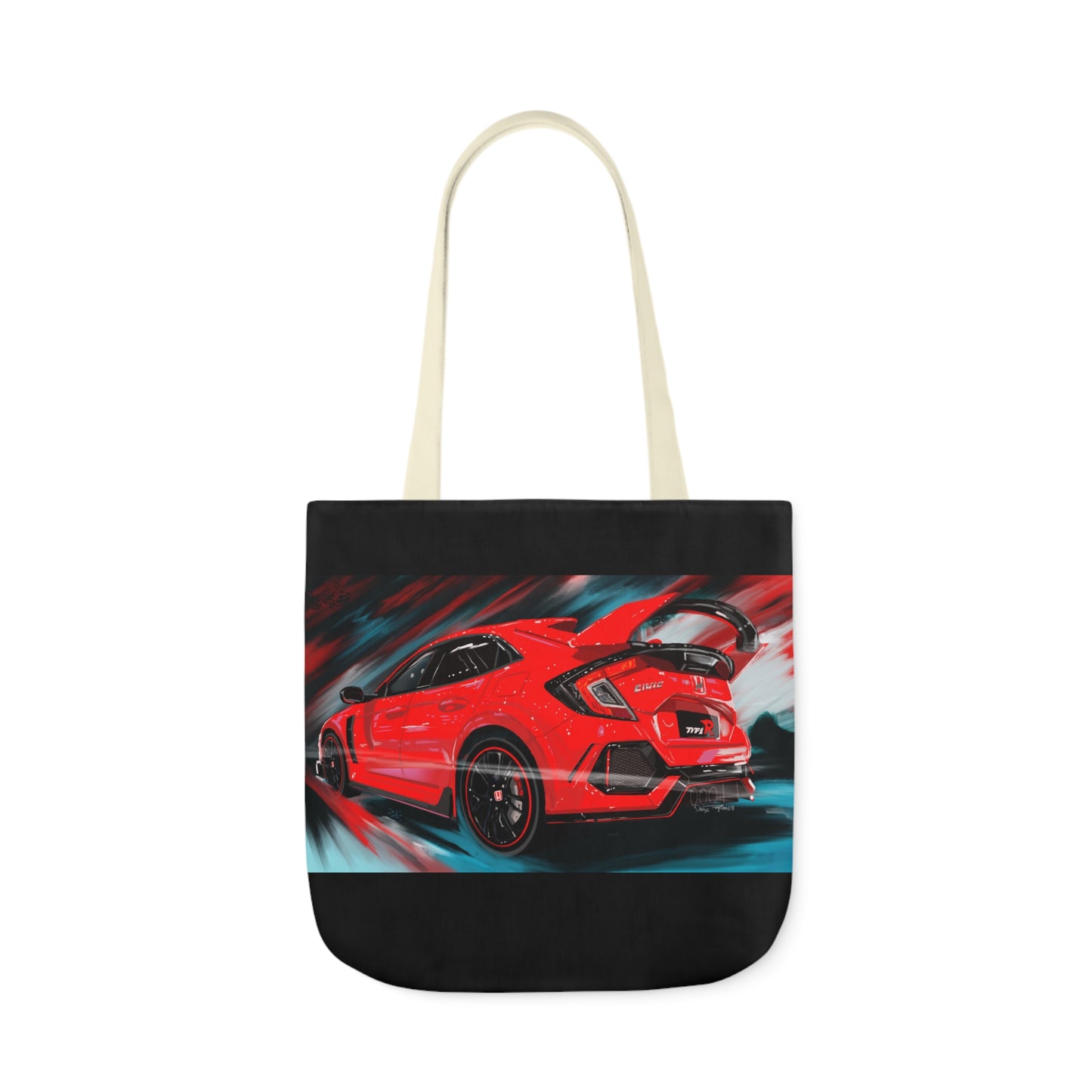 Honda civic type R JDM Canvas Tote Bag, 5-Color Straps