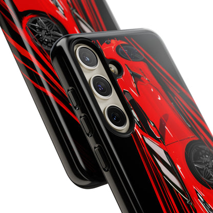 Red C8 corvette Z06 Case iPhone 18 17 16 15 14 13 12 11 Pro Samsung Galaxy Pixel