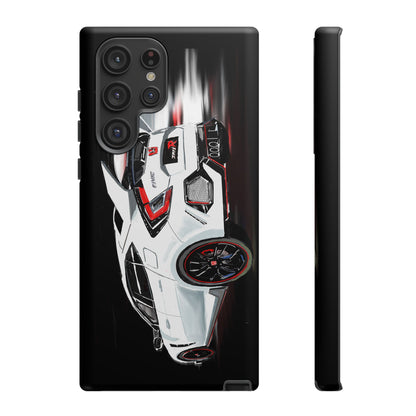 White Type-r civic Case iPhone 18 17 16 15 14 13 12 Pro Samsung Galaxy Pixel