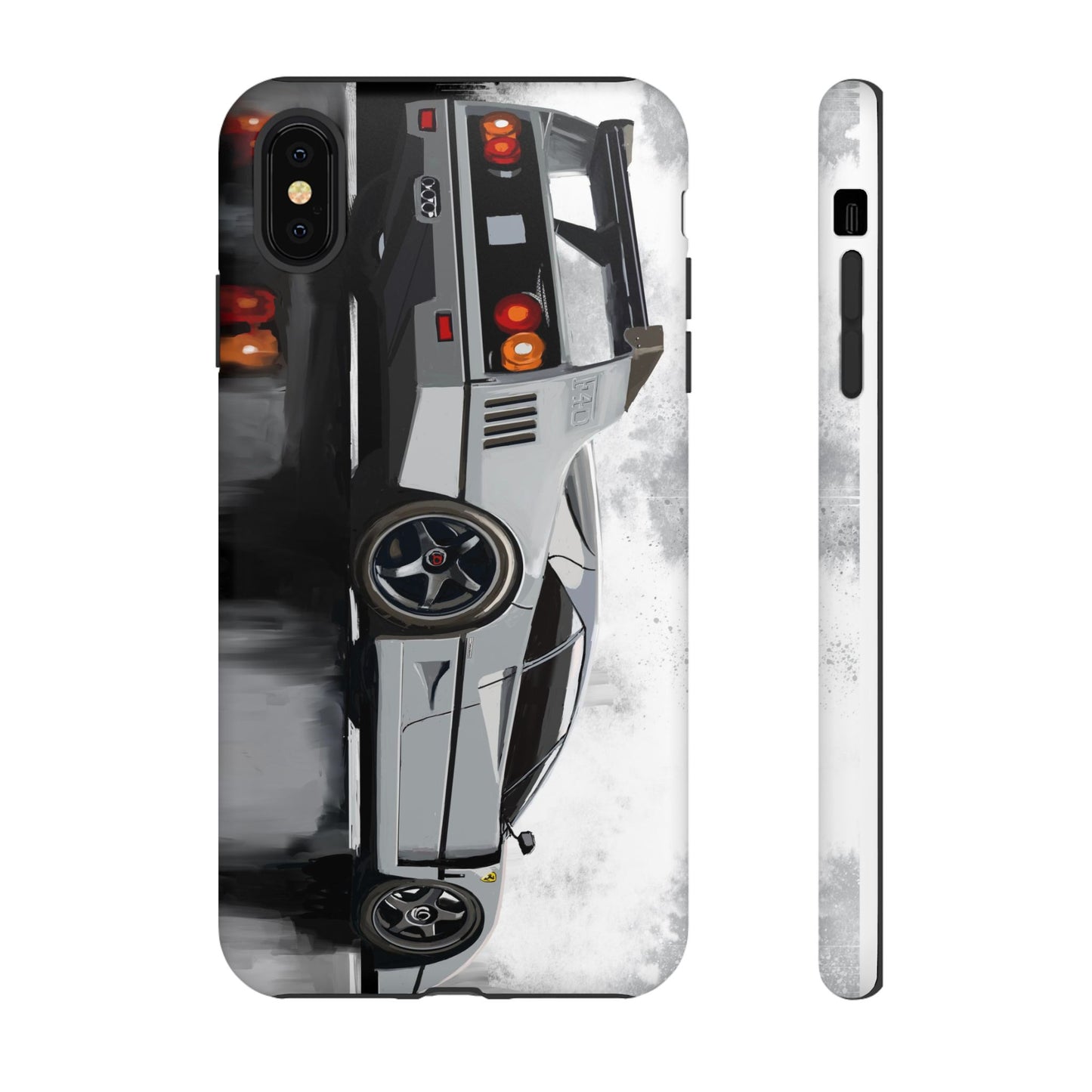 Gray Ferrari F40 Case iPhone 16 15 14 13 12 11 Pro max Samsung Galaxy Pixel