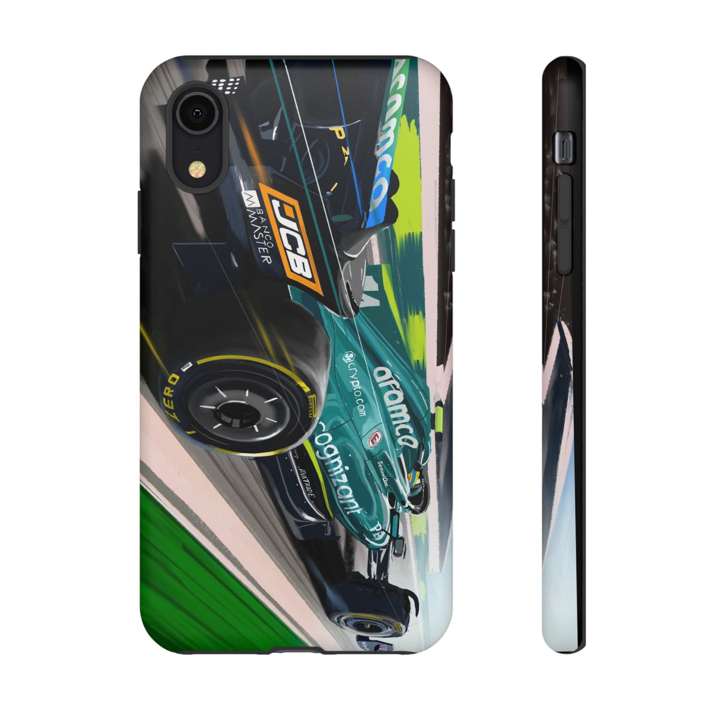 Fernando Alonso Aston Martin F1 Case iPhone 16 15 14 13 12 Samsung Galaxy Pixel