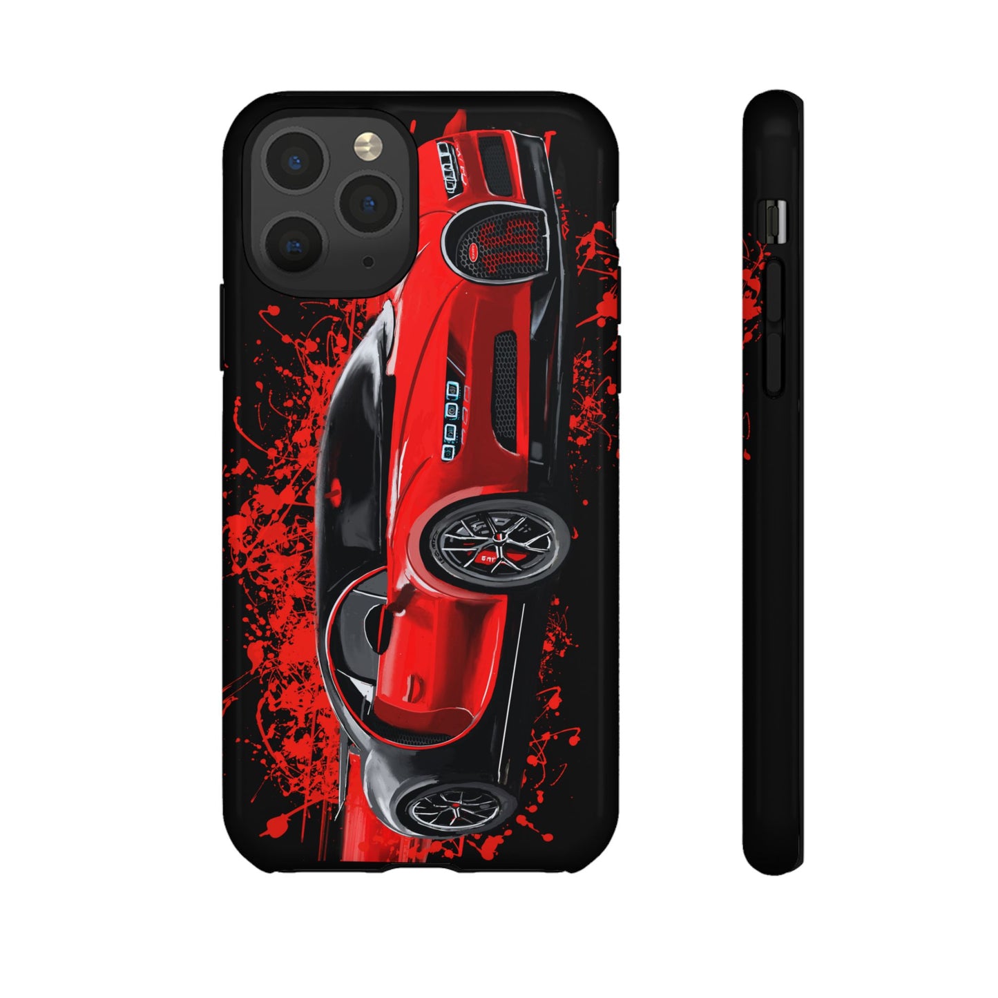 Red Bugatti Chiron Case iPhone 16 15 14 13 12 11 Pro max Samsung Galaxy Pixel