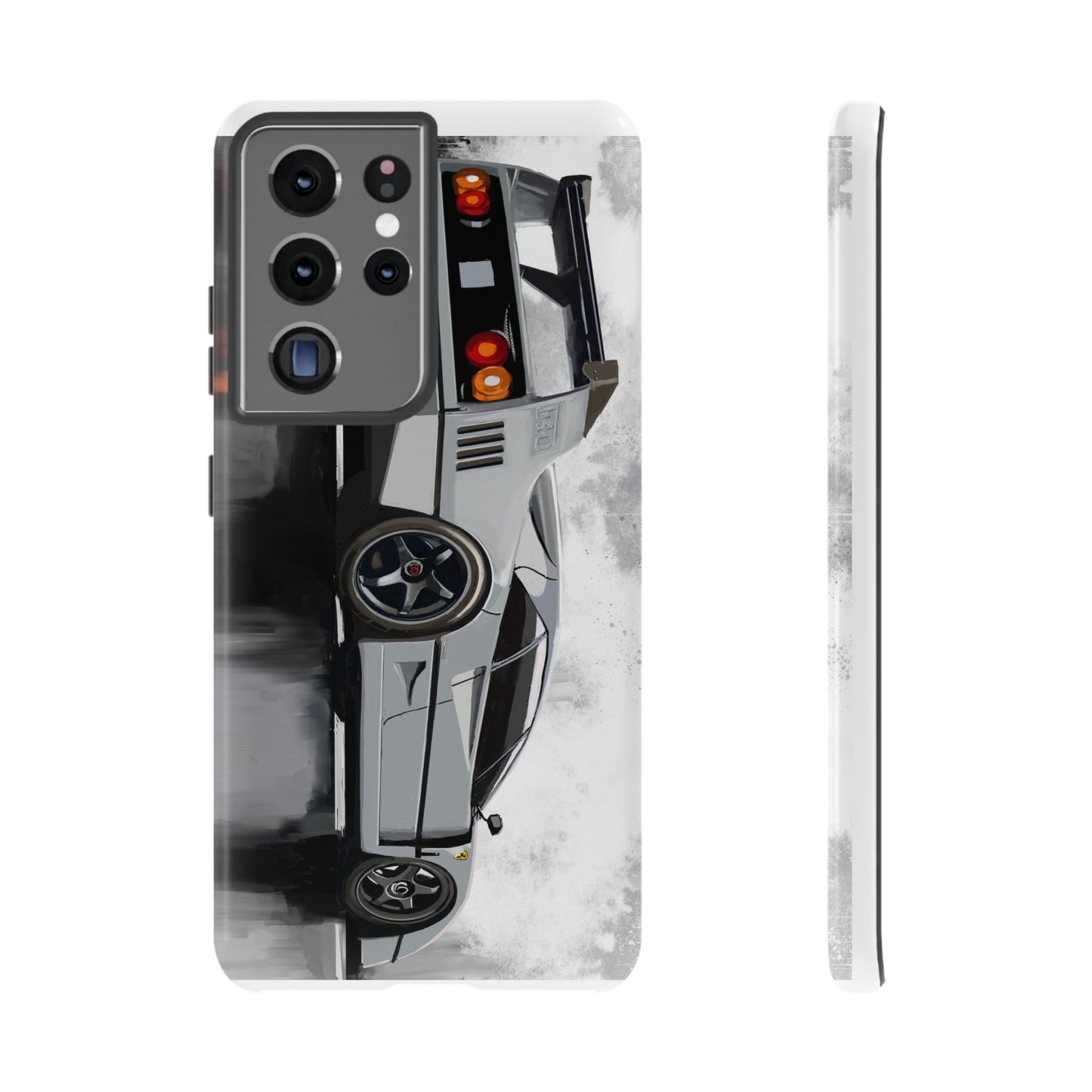 Gray Ferrari F40 Case iPhone 16 15 14 13 12 11 Pro max Samsung Galaxy Pixel