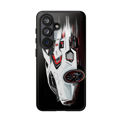 White Type-r civic Case iPhone 18 17 16 15 14 13 12 Pro Samsung Galaxy Pixel