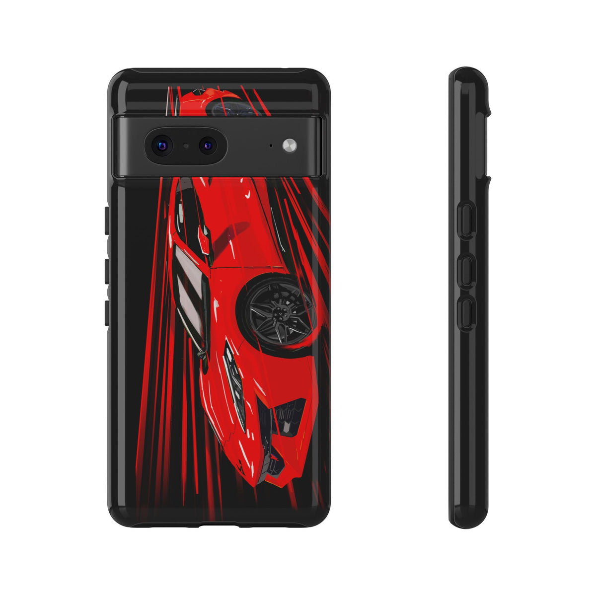 Red C8 corvette Z06 Case iPhone 18 17 16 15 14 13 12 11 Pro Samsung Galaxy Pixel