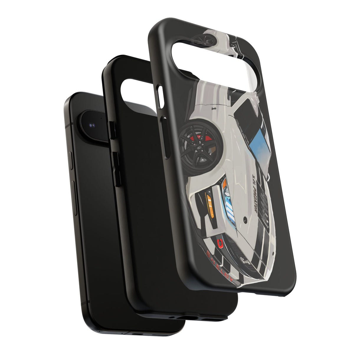 White gt500 car iPhone 17 16 15 14 13 12 Pro Samsung galaxy pixel