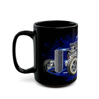 Blue Hot Rod dad gift Mug coffee tea(11oz, 15oz)