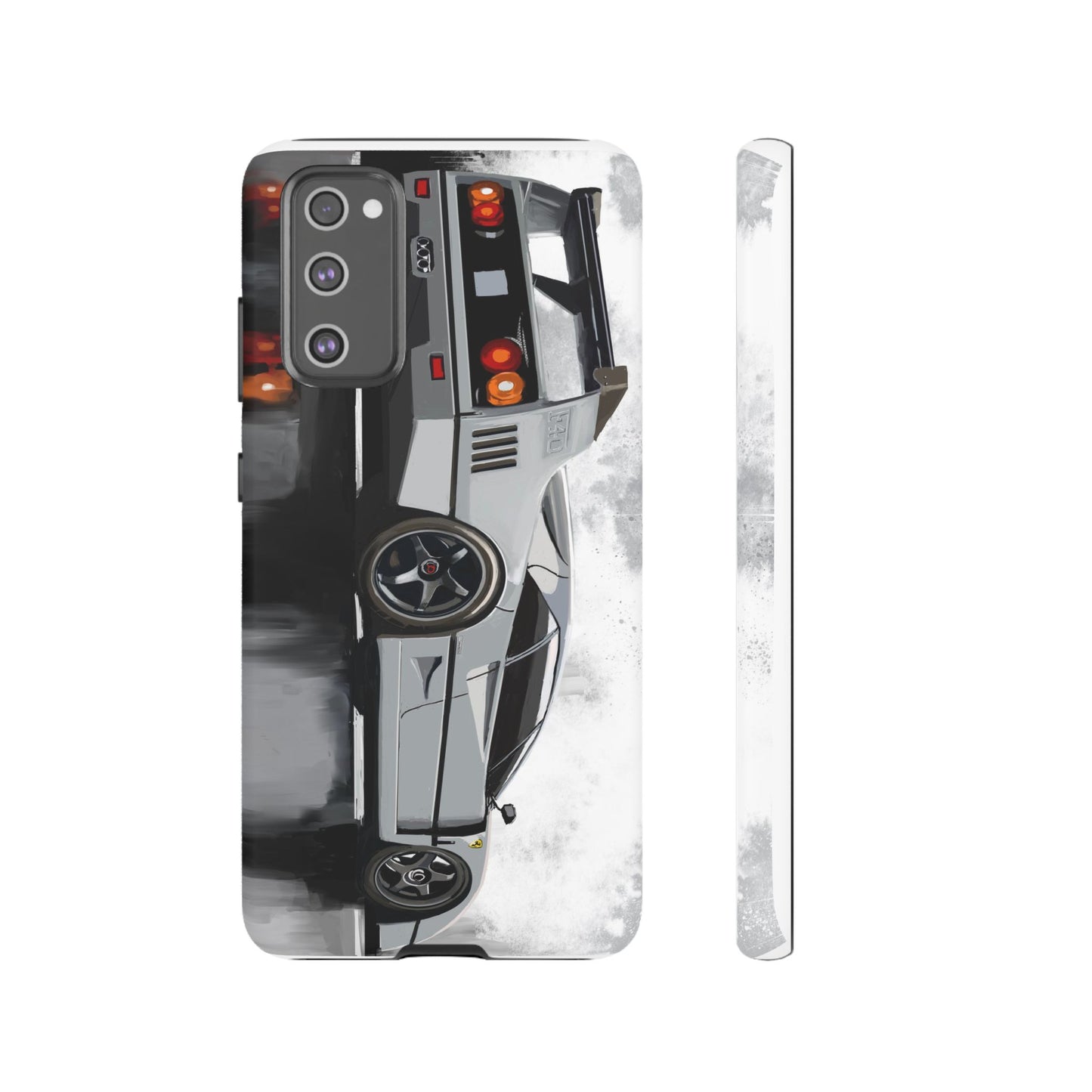 Gray Ferrari F40 Case iPhone 16 15 14 13 12 11 Pro max Samsung Galaxy Pixel