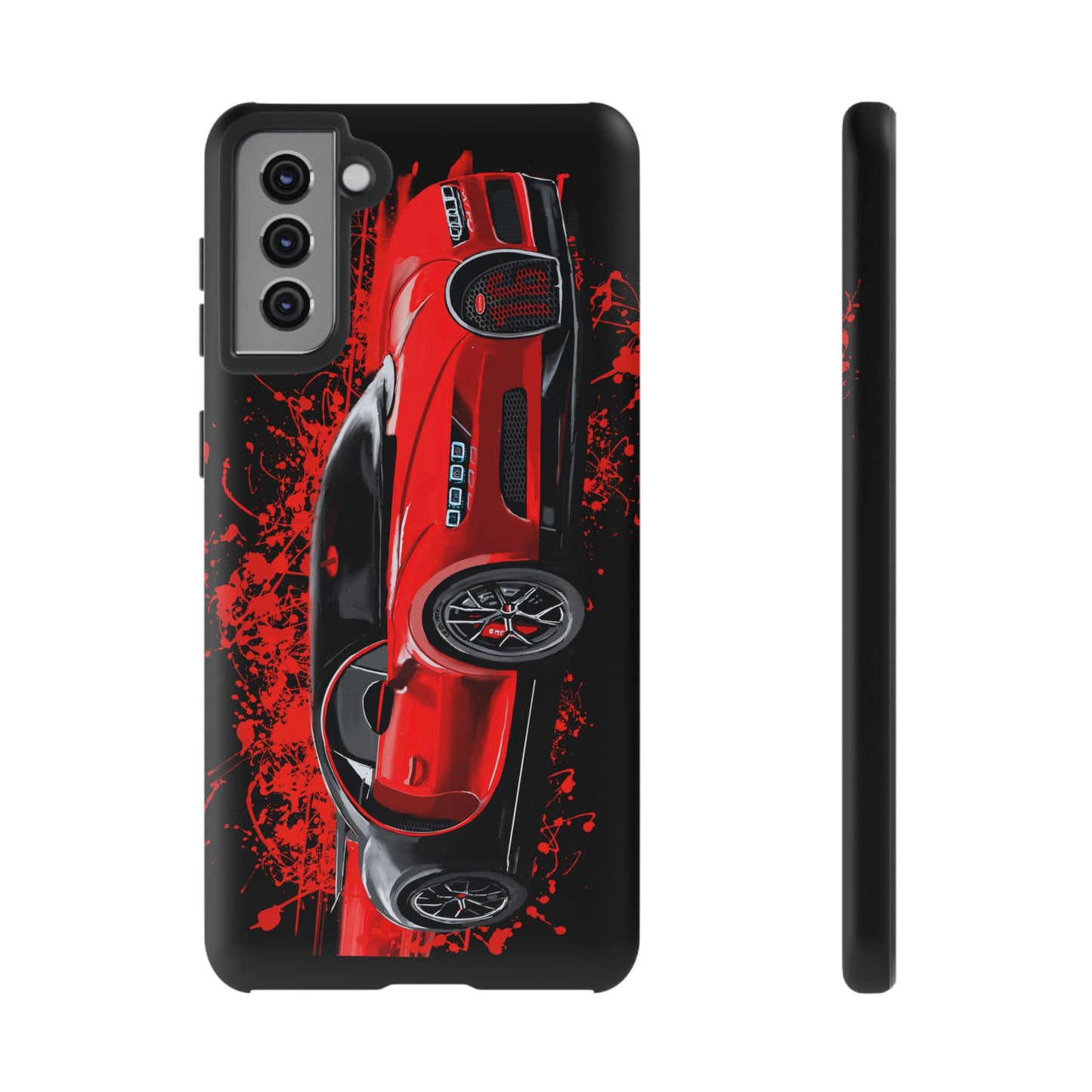 Red Bugatti Chiron Case iPhone 16 15 14 13 12 11 Pro max Samsung Galaxy Pixel