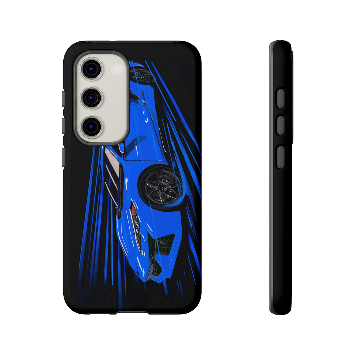 Blue Corvette C8 z06 Design for iPhone 18 17 16 15 14 13 Pro Max