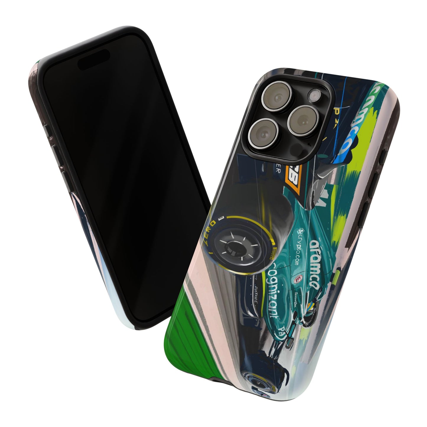 Fernando Alonso Aston Martin F1 Case iPhone 16 15 14 13 12 Samsung Galaxy Pixel