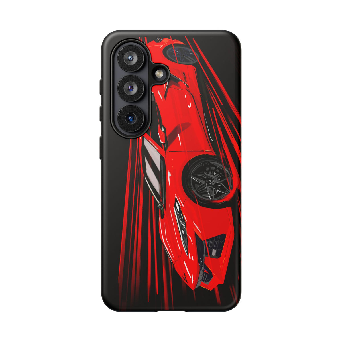 Red C8 corvette Z06 Case iPhone 18 17 16 15 14 13 12 11 Pro Samsung Galaxy Pixel