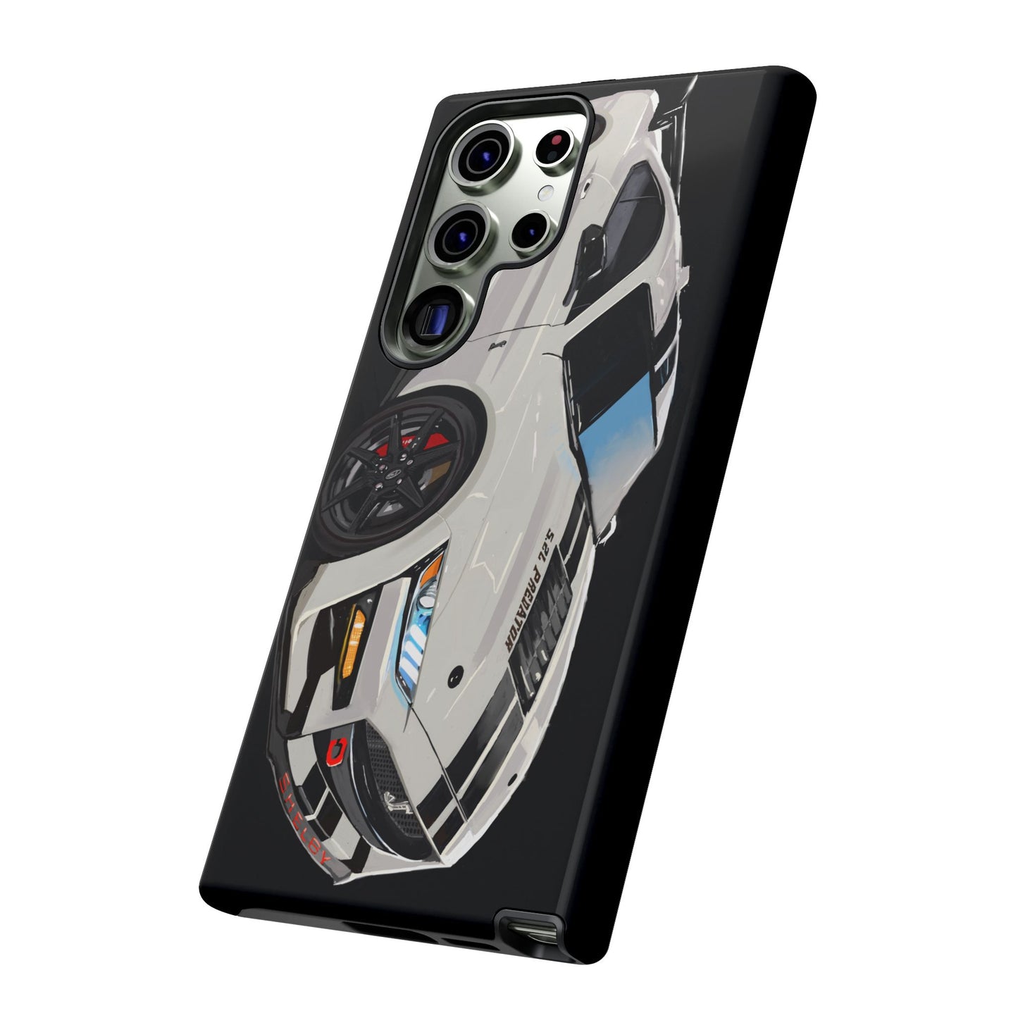 White gt500 car iPhone 17 16 15 14 13 12 Pro Samsung galaxy pixel