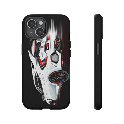 White Type-r civic Case iPhone 18 17 16 15 14 13 12 Pro Samsung Galaxy Pixel