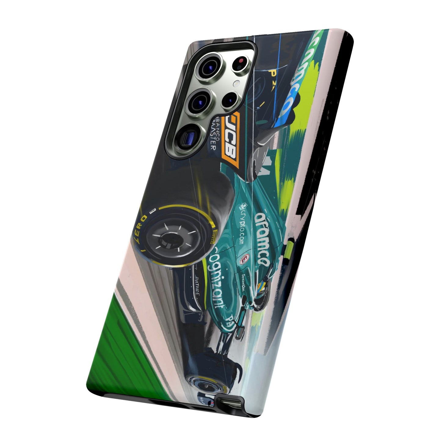 Fernando Alonso Aston Martin F1 Case iPhone 16 15 14 13 12 Samsung Galaxy Pixel