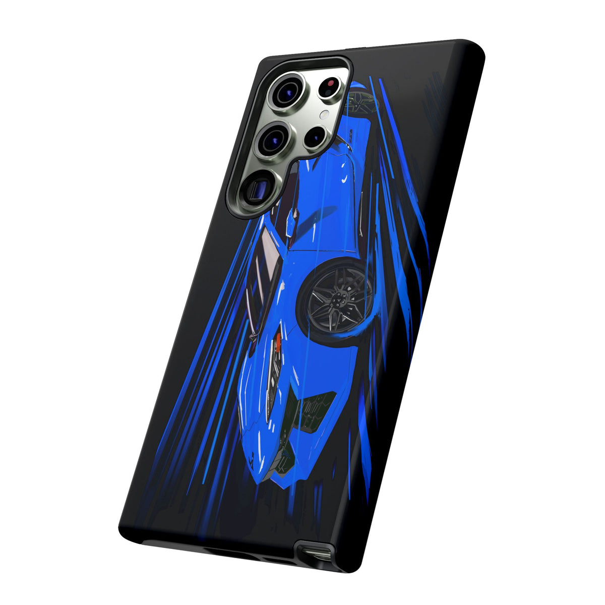 Blue Corvette C8 z06 Design for iPhone 18 17 16 15 14 13 Pro Max