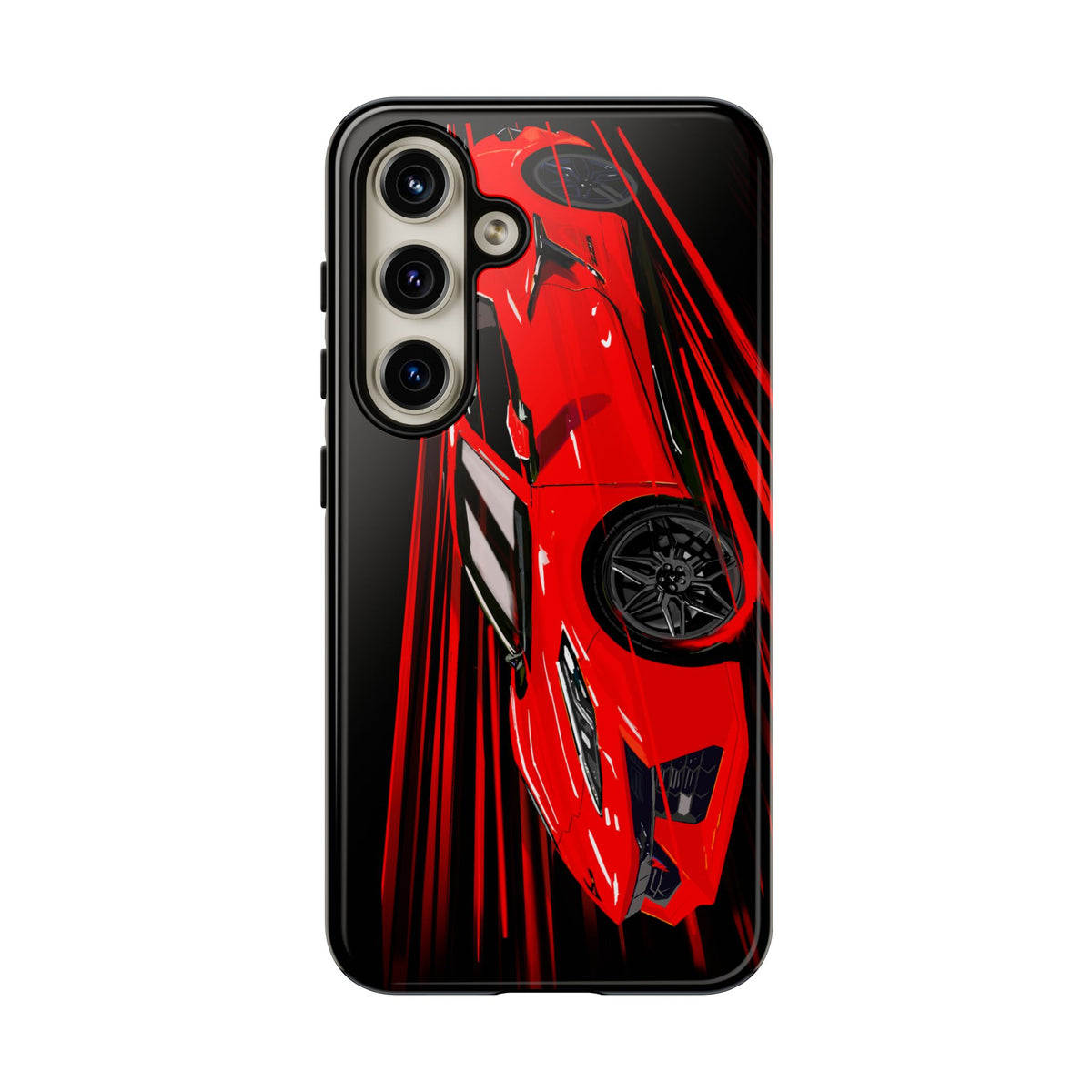 Red C8 corvette Z06 Case iPhone 18 17 16 15 14 13 12 11 Pro Samsung Galaxy Pixel