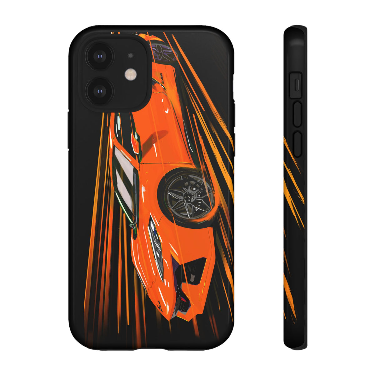 Orange C8 corvette Z06 iPhone 18 17 16 15 14 13 12 Pro  Samsung Galaxy Pixel